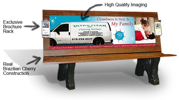 High Quality Imaging - Exclusive Brochure Rack - Real Brazilian Cherry Construction